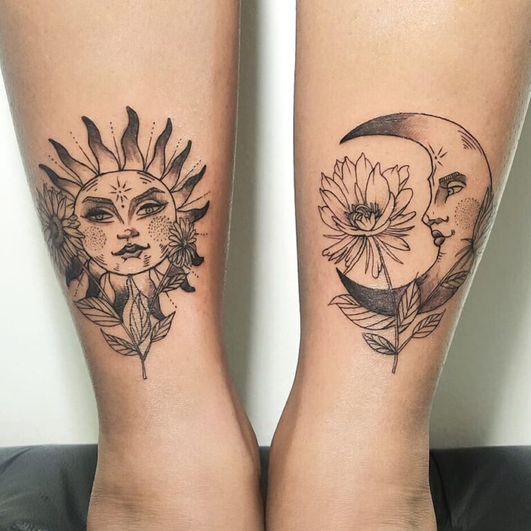 Tatuagem De Sol E Lua Ideias Que V O Te Encantar