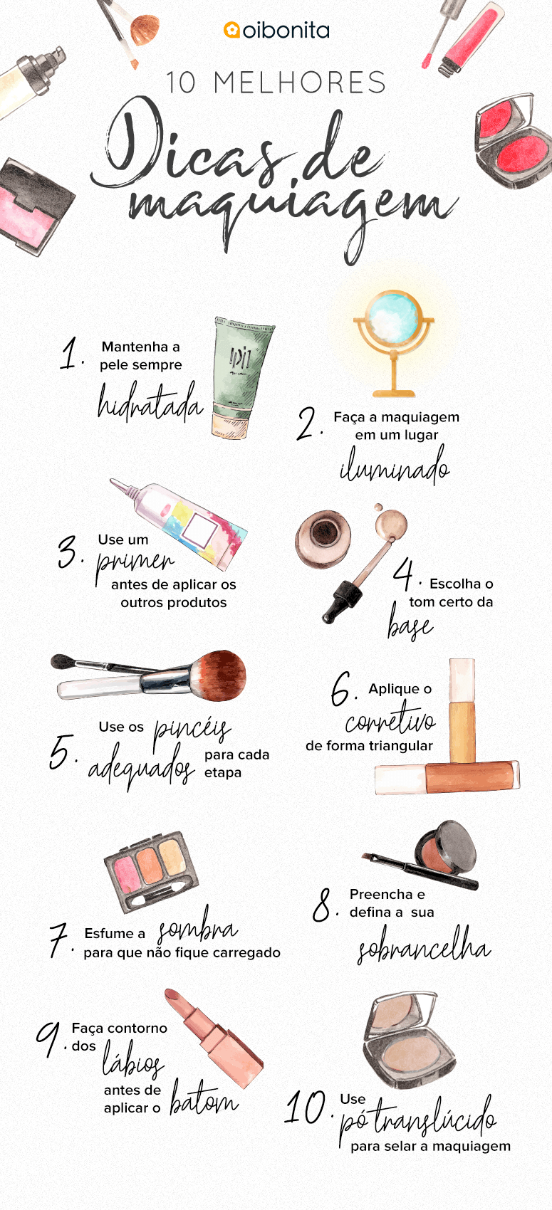 4 dicas sobre como fazer maquiagem simples