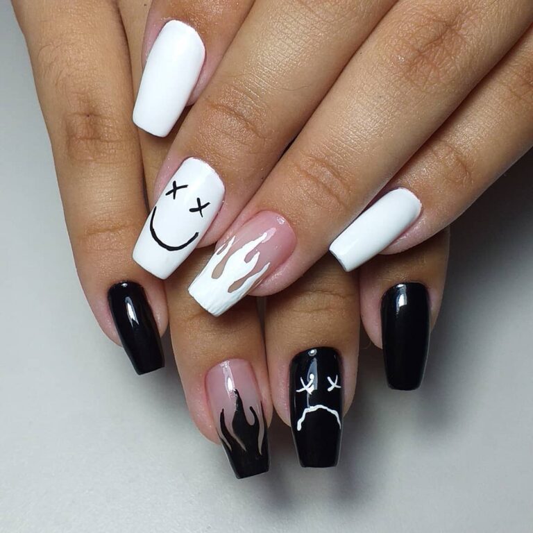 Unhas Decoradas Em Preto E Branco Ideias Tutoriais Para Arrasar