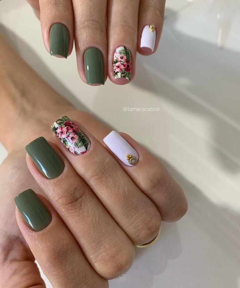 Unhas Decoradas Verdes 60 Modelos E Tutoriais Para Arrasar Na Esmaltação