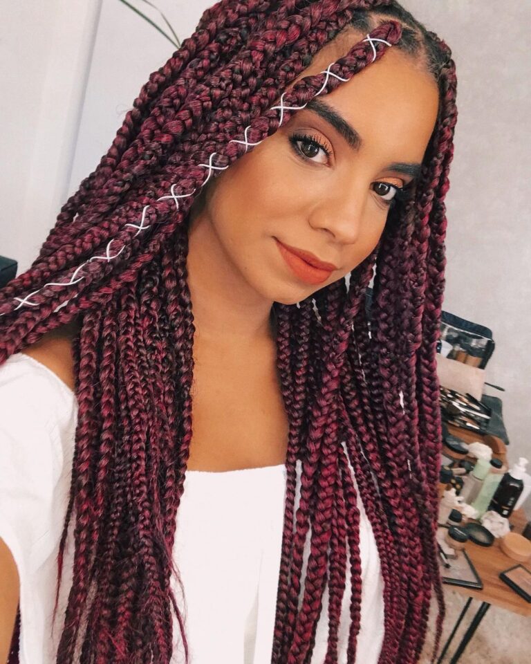 Box Braids Vermelho Fotos V Deos Para Aderir Ao Estilo